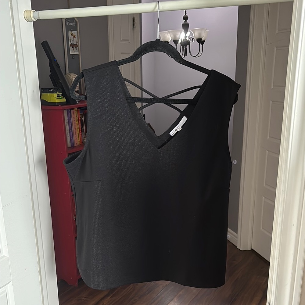 Elegant Black Sleeveless Top